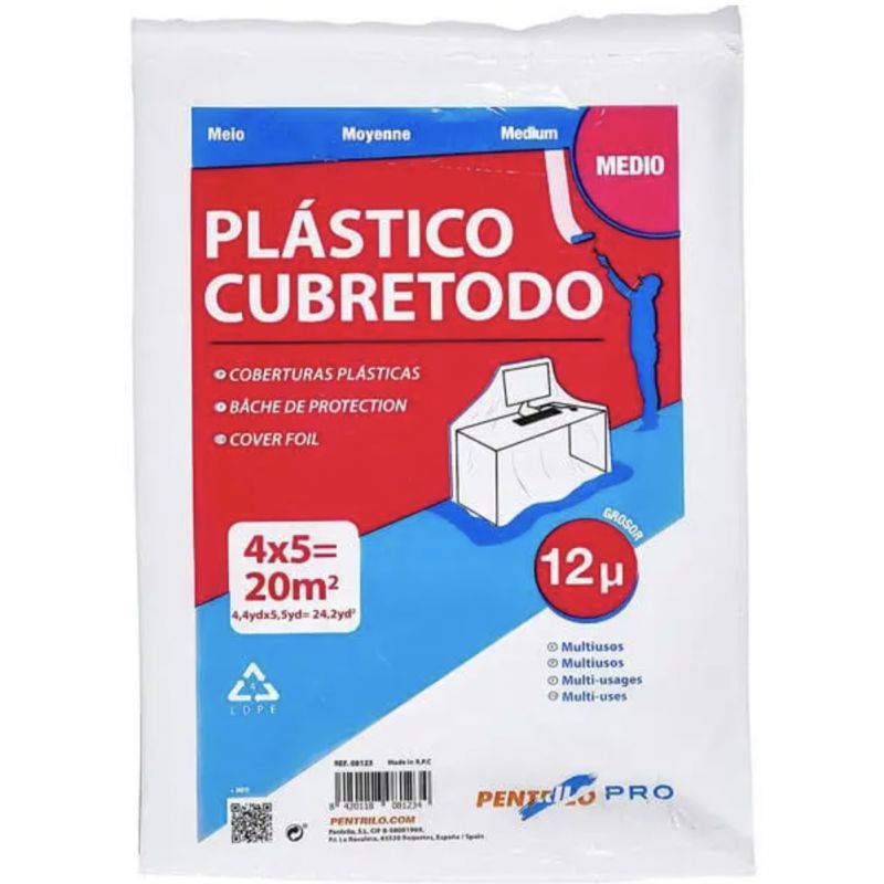CUBRETODO PLAST 4X5 TAPAR MUEBLES OFERTA